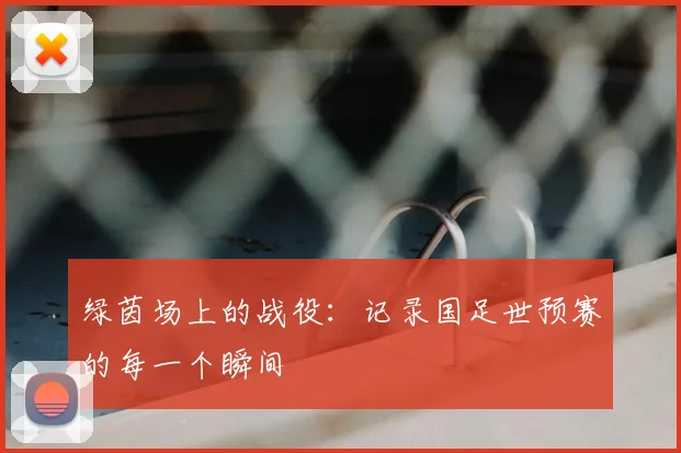 绿茵场上的战役：记录国足世预赛的每一个瞬间