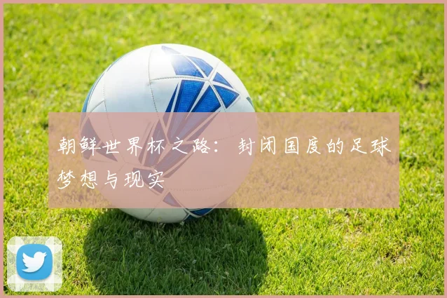 朝鲜世界杯之路：封闭国度的足球梦想与现实